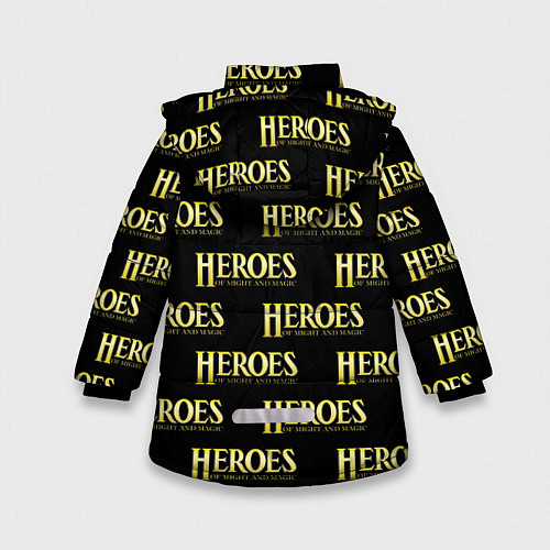 Зимняя куртка для девочки Heroes of Might and Magic / 3D-Черный – фото 2