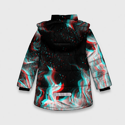 Зимняя куртка для девочки LINDEMANN GLITCH / 3D-Черный – фото 2
