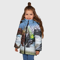 Куртка зимняя для девочки Ark Survival Evolved, цвет: 3D-черный — фото 2