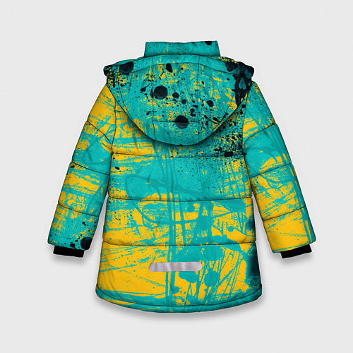 Зимняя куртка для девочки Lil Peep / 3D-Черный – фото 2