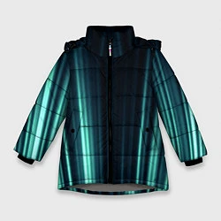 Куртка зимняя для девочки Текстура, цвет: 3D-светло-серый