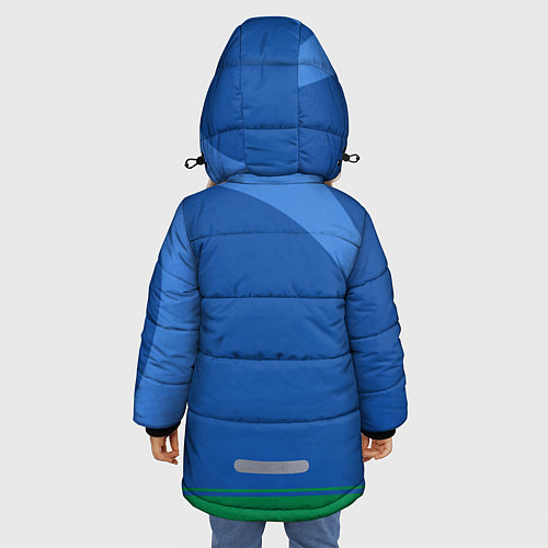 Зимняя куртка для девочки Регби / 3D-Красный – фото 4