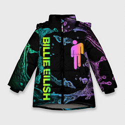 Куртка зимняя для девочки BILLIE EILISH, цвет: 3D-светло-серый