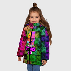 Куртка зимняя для девочки BRAWL STARS SANDY, цвет: 3D-черный — фото 2