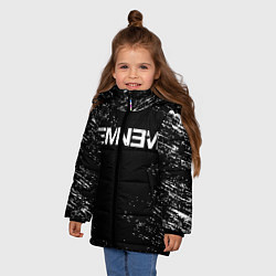 Куртка зимняя для девочки EMINEM, цвет: 3D-светло-серый — фото 2