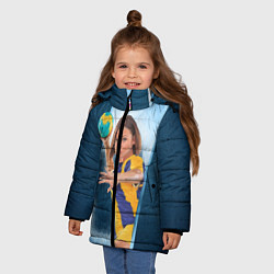 Куртка зимняя для девочки Гандболистка, цвет: 3D-светло-серый — фото 2
