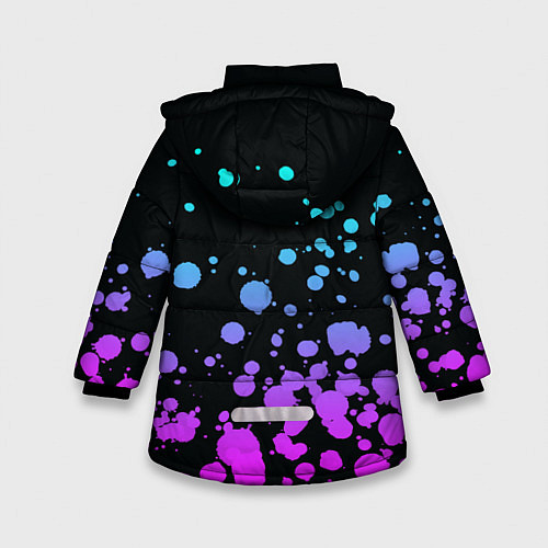 Зимняя куртка для девочки PUBG / 3D-Черный – фото 2