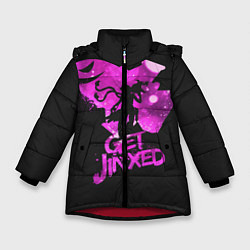 Куртка зимняя для девочки Get Jinxed, цвет: 3D-красный