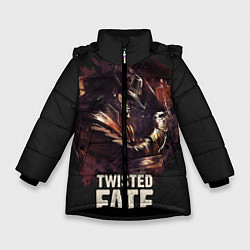 Куртка зимняя для девочки Twisted Fate, цвет: 3D-черный