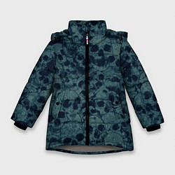 Куртка зимняя для девочки Skull, цвет: 3D-светло-серый