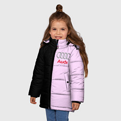 Куртка зимняя для девочки AUDI, цвет: 3D-черный — фото 2