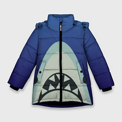 Куртка зимняя для девочки IKEA Shark, цвет: 3D-черный