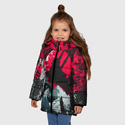 Куртка зимняя для девочки Ведьмак, цвет: 3D-черный — фото 2