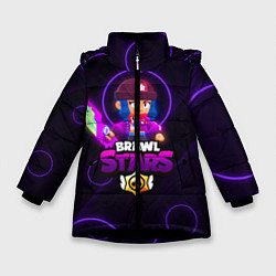 Куртка зимняя для девочки Brawl Stars Heroine Bibi, цвет: 3D-черный