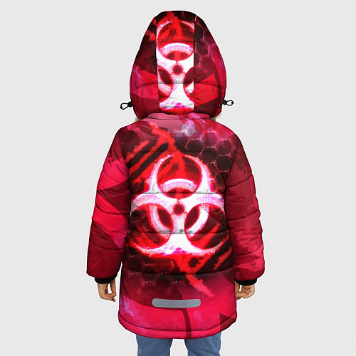Зимняя куртка для девочки Plague Inc LC Oko / 3D-Красный – фото 4