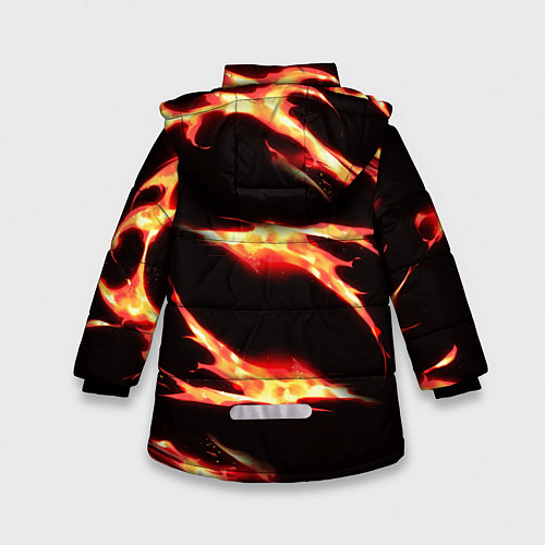Зимняя куртка для девочки KIMETSU NO YAIBA / 3D-Черный – фото 2
