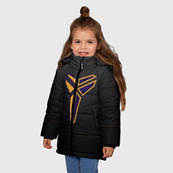 Куртка зимняя для девочки Kobe Bryant, цвет: 3D-светло-серый — фото 2