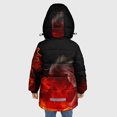 Зимняя куртка для девочки ВДВ / 3D-Красный – фото 4