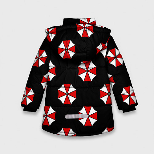 Зимняя куртка для девочки Umbrella Corporation / 3D-Черный – фото 2