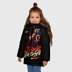 Куртка зимняя для девочки Kenny Omega Street Fighter, цвет: 3D-черный — фото 2