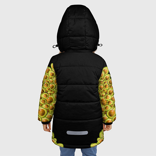 Зимняя куртка для девочки Авокадо / 3D-Красный – фото 4