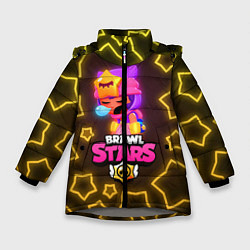 Куртка зимняя для девочки Brawl Stars Sandy, цвет: 3D-светло-серый