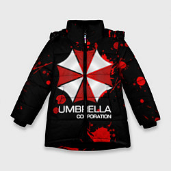 Куртка зимняя для девочки UMBRELLA CORP, цвет: 3D-черный