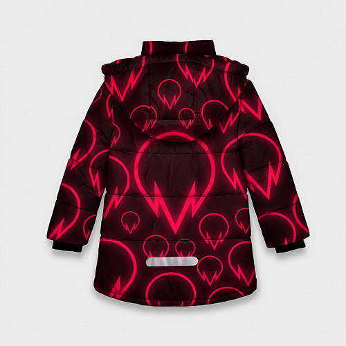 Зимняя куртка для девочки Brawl Stars Red Wizard Barley / 3D-Черный – фото 2