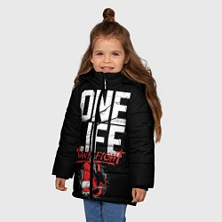 Куртка зимняя для девочки One Life Many Fight, цвет: 3D-черный — фото 2