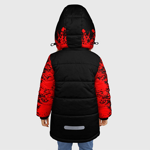 Зимняя куртка для девочки Егор Крид / 3D-Красный – фото 4