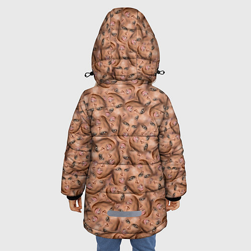 Зимняя куртка для девочки Бейонсе / 3D-Красный – фото 4