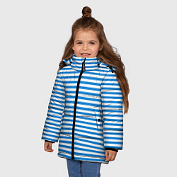 Куртка зимняя для девочки Тельняшка ВДВ, цвет: 3D-черный — фото 2