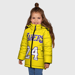 Куртка зимняя для девочки Kobe Bryant 24, цвет: 3D-красный — фото 2