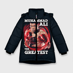 Куртка зимняя для девочки Muhammad Ali, цвет: 3D-черный