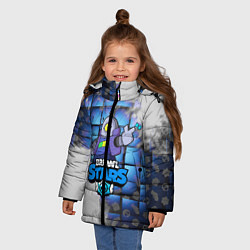 Куртка зимняя для девочки BRAWL STARS:RICOCHET, цвет: 3D-черный — фото 2