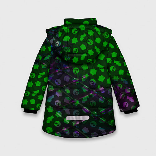 Зимняя куртка для девочки BRAWL STARS:SPIKE / 3D-Черный – фото 2