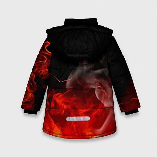Зимняя куртка для девочки Внутренние войска / 3D-Черный – фото 2