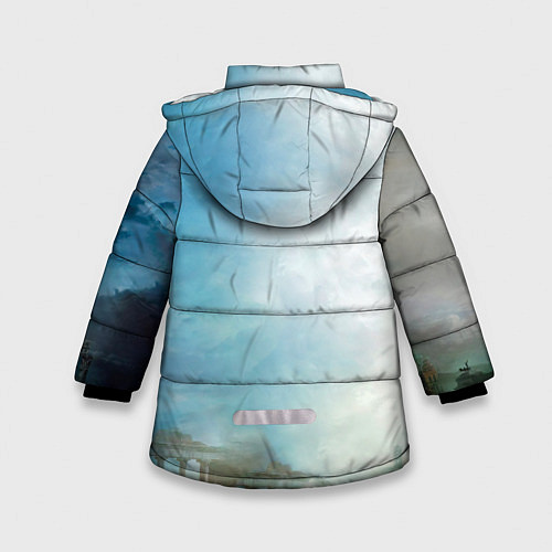 Зимняя куртка для девочки Assassins Creed / 3D-Черный – фото 2