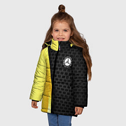 Куртка зимняя для девочки MERCEDES-BENZ, цвет: 3D-светло-серый — фото 2
