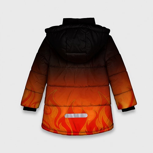 Зимняя куртка для девочки Король и Шут / 3D-Светло-серый – фото 2