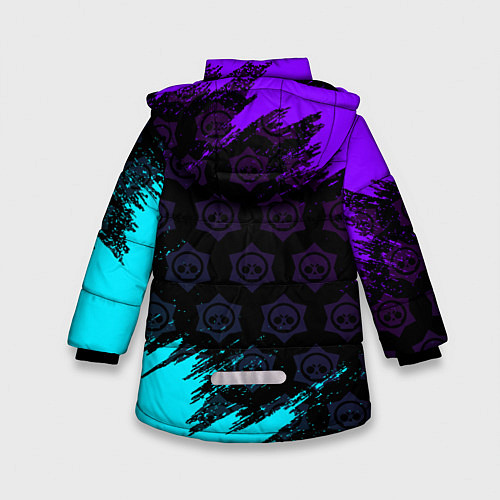 Зимняя куртка для девочки BRAWL STARS MRP / 3D-Черный – фото 2