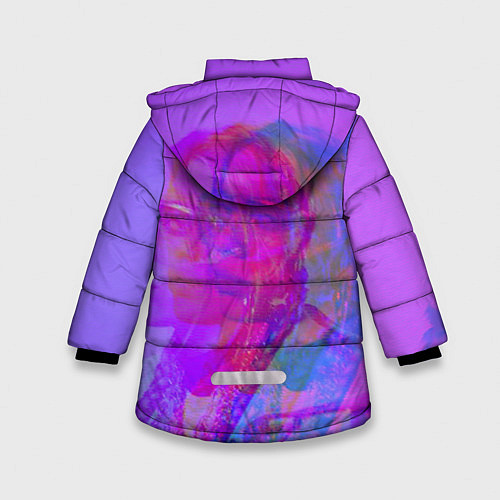 Зимняя куртка для девочки Billie Glitch Пастель / 3D-Черный – фото 2