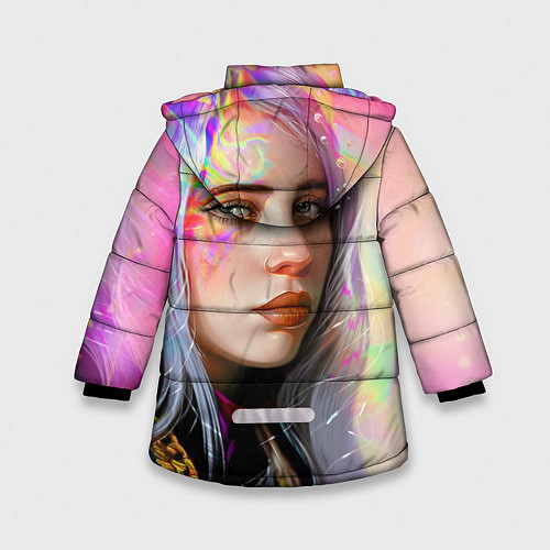 Зимняя куртка для девочки Billie Pinky Wave / 3D-Черный – фото 2