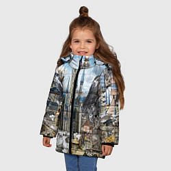 Куртка зимняя для девочки HEROES, цвет: 3D-черный — фото 2