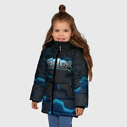 Куртка зимняя для девочки Roblox Neon Hex, цвет: 3D-черный — фото 2