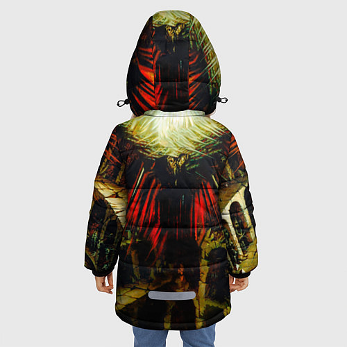 Зимняя куртка для девочки Ария / 3D-Красный – фото 4