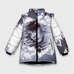 Куртка зимняя для девочки Тима Белорусских чб, цвет: 3D-черный