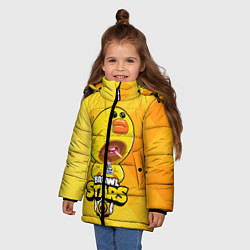 Куртка зимняя для девочки Brawl Stars SALLY LEON, цвет: 3D-светло-серый — фото 2