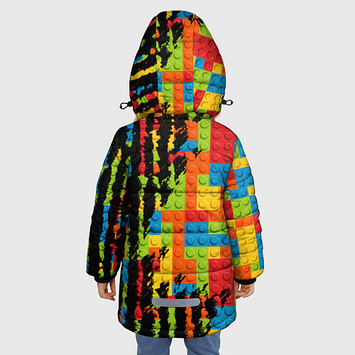 Зимняя куртка для девочки Roblox / 3D-Красный – фото 4