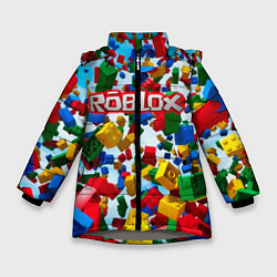Зимняя куртка для девочки Roblox Cubes